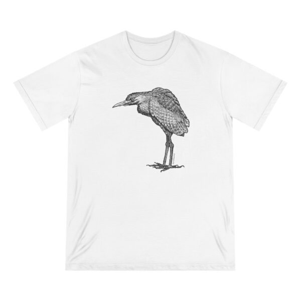 Nankeen Night Heron Organic Cotton Unisex T-shirt - Image 2