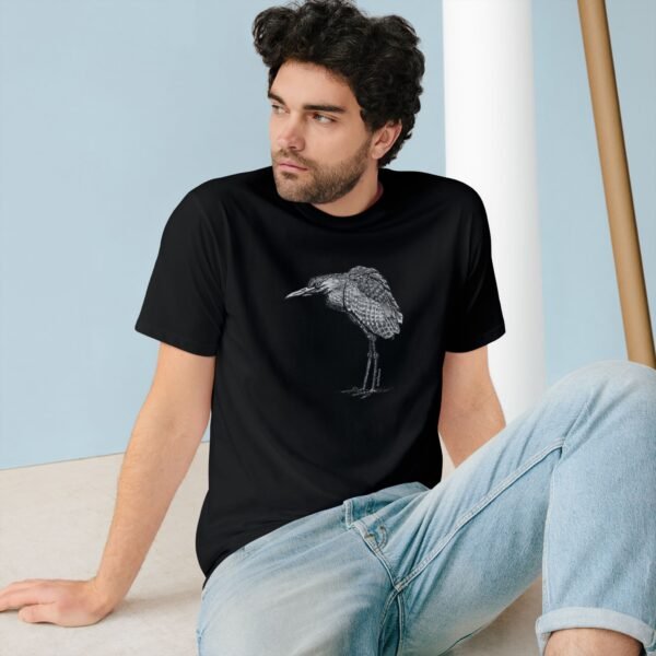 Nankeen Night Heron Organic Cotton Unisex T-shirt - Image 5