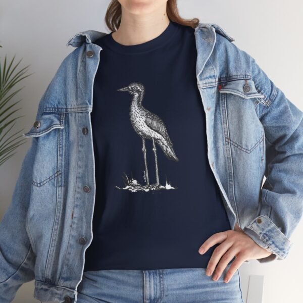 Bush Stone-Curlew Adult Unisex Cotton T-Shirt - Image 9