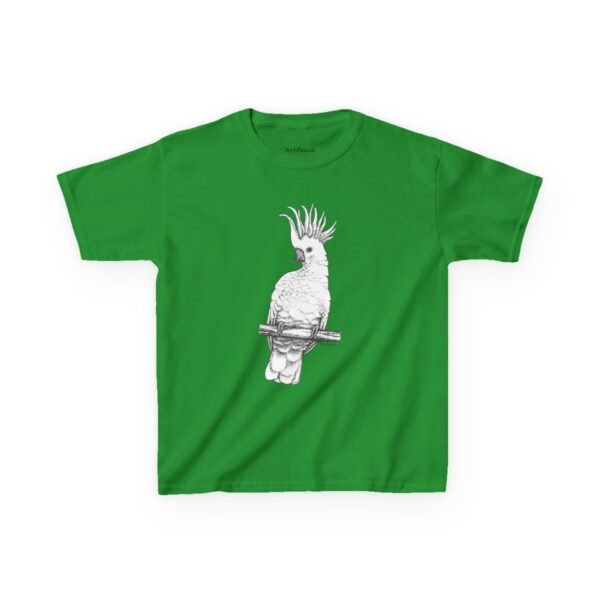 Cockatoo -Sulpher-crested, Kids Unisex Cotton T-Shirt