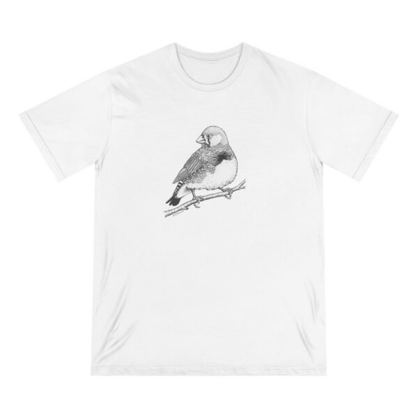 Zebra Finch Organic Cotton Unisex T-shirt - Image 2