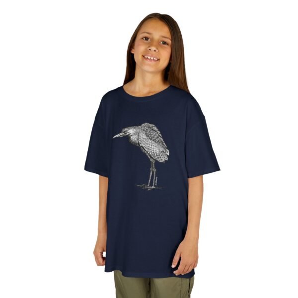 Nankeen Night Heron Kids Unisex Cotton T-Shirt - Image 3