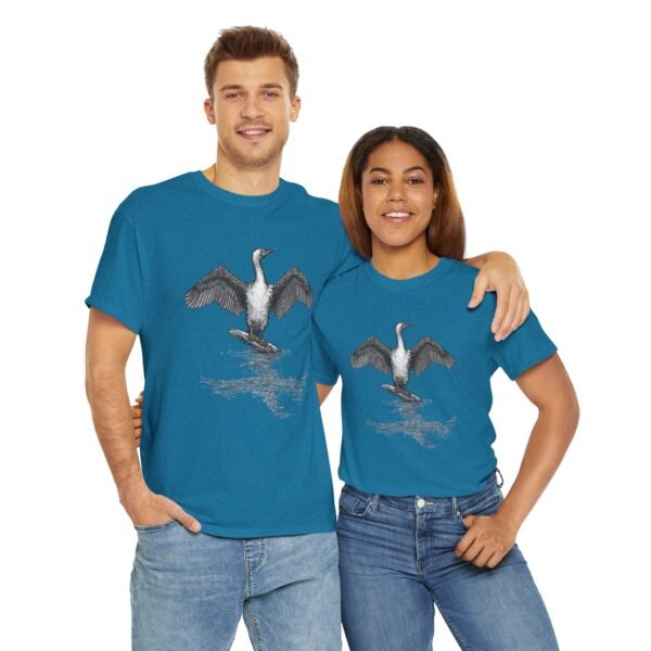 Cormorant Adult Unisex Cotton T-Shirt - Image 42