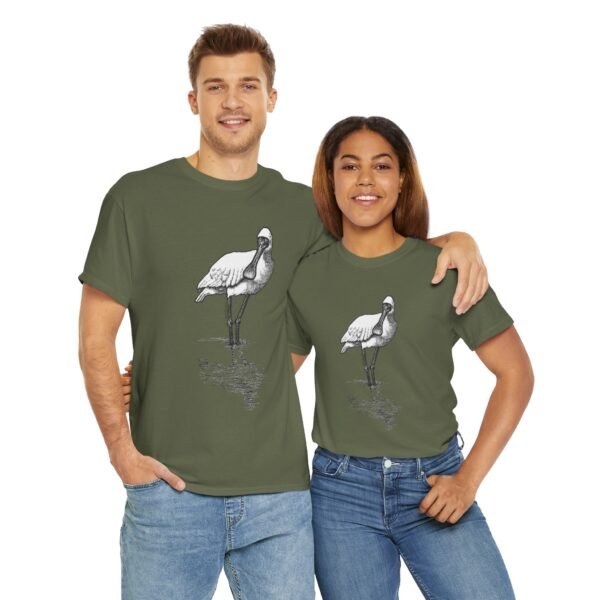 Royal Spoonbill Adult Unisex Cotton T-Shirt - Image 24