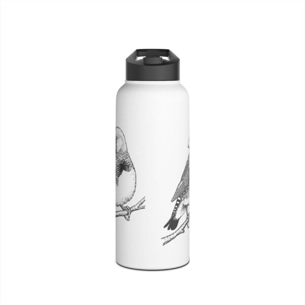 Zebra Finch Stainless Steel Water Bottle - Image 9