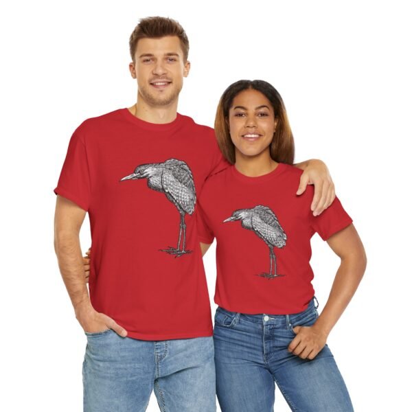 Nankeen Night Heron Adult Unisex Cotton TShirt - Image 32