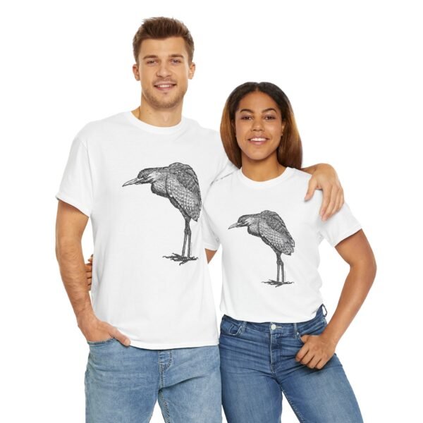 Nankeen Night Heron Adult Unisex Cotton TShirt - Image 44