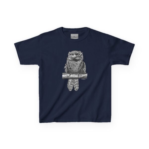 Tawny Frogmouth Kids Unisex Cotton T-shirt - Image 11