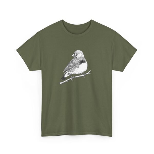 Zebra Finch Adult Unisex Cotton T-Shirt - Image 42