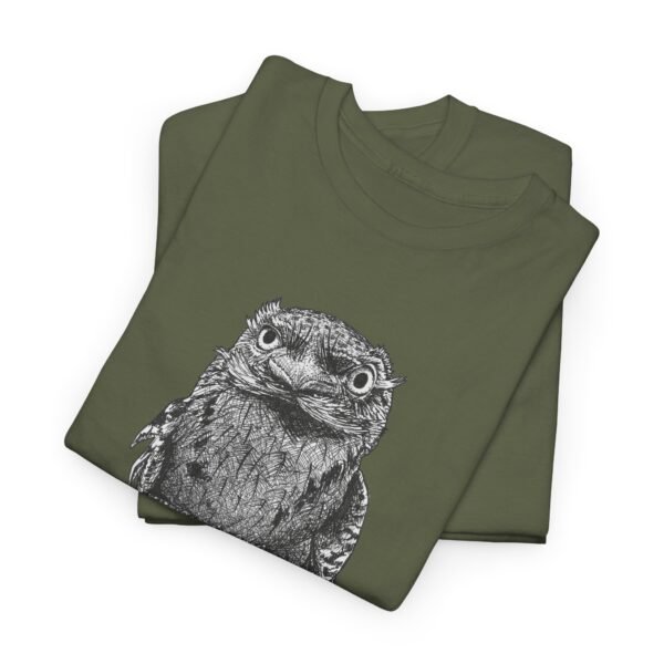 Tawny Frog Mouth Adult Unisex Cotton T-Shirt - Image 4