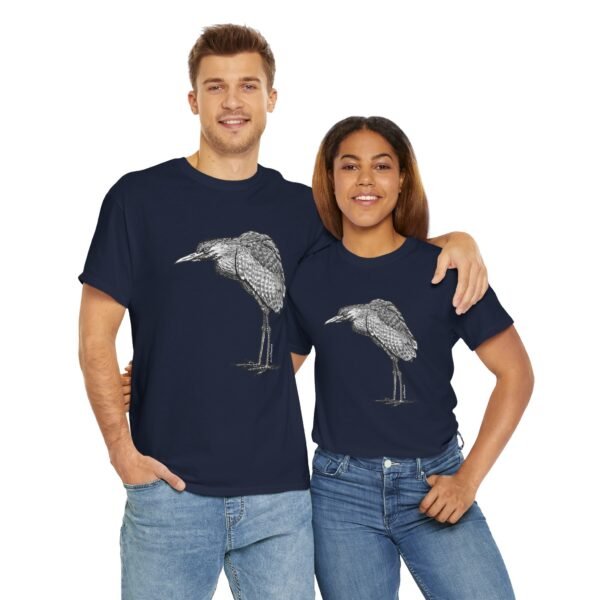 Nankeen Night Heron Adult Unisex Cotton TShirt - Image 23