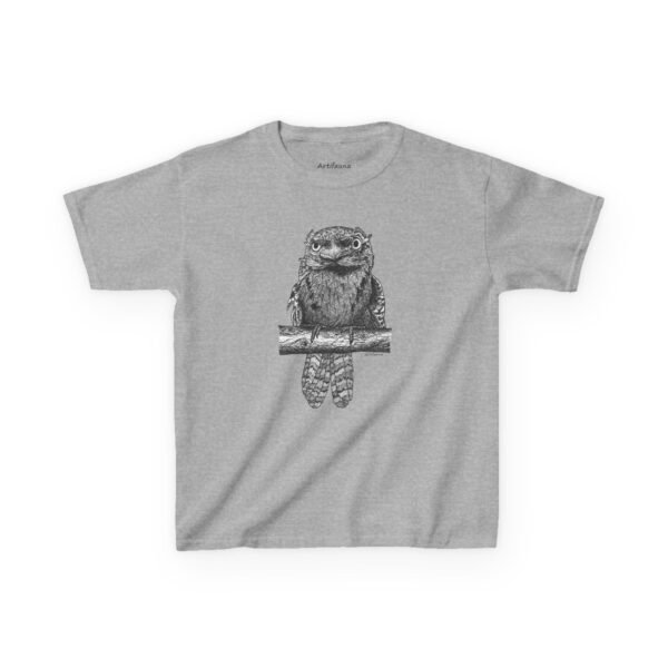 Tawny Frogmouth Kids Unisex Cotton T-shirt - Image 8