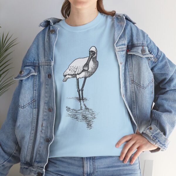 Royal Spoonbill Adult Unisex Cotton T-Shirt - Image 9