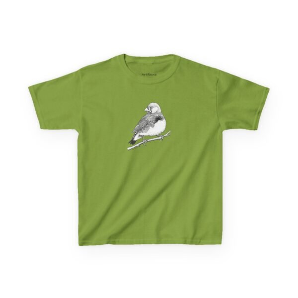 Zebra Finch Kids Unisex Cotton T-Shirt - Image 18