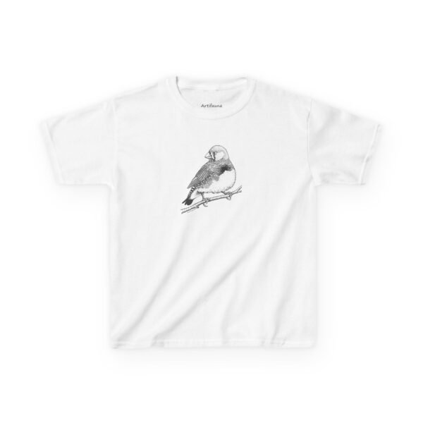 Zebra Finch Kids Unisex Cotton T-Shirt - Image 8