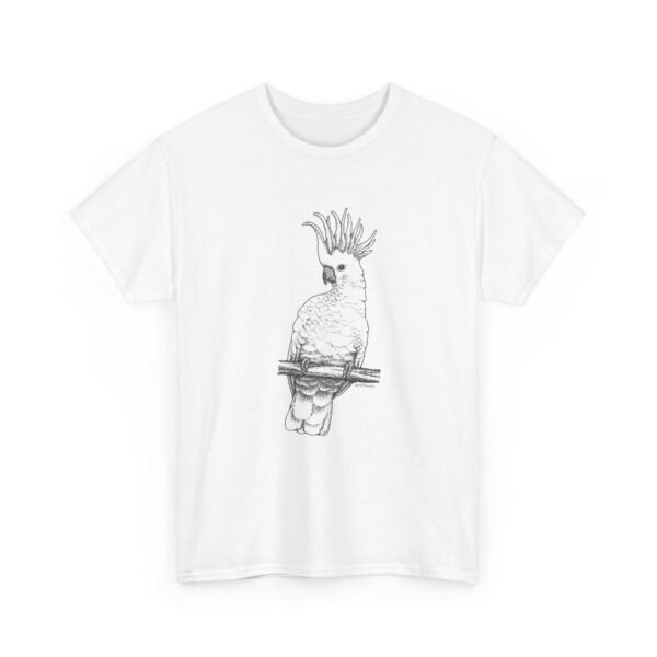 Cockatoo -Sulpher-crested, Adult Unisex Cotton T-Shirt - Image 27