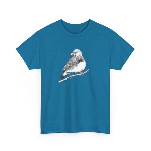 Zebra Finch Adult Unisex Cotton T-Shirt - Image 14