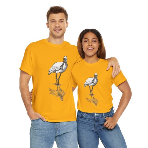 Royal Spoonbill Adult Unisex Cotton T-Shirt - Image 20