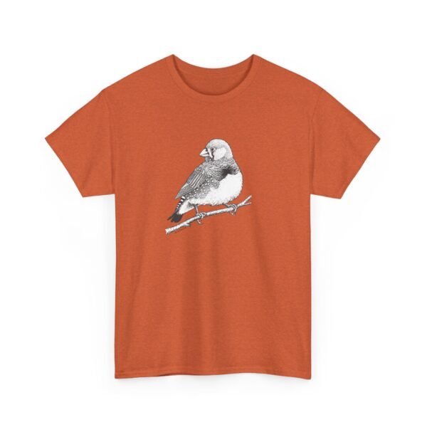 Zebra Finch Adult Unisex Cotton T-Shirt - Image 2