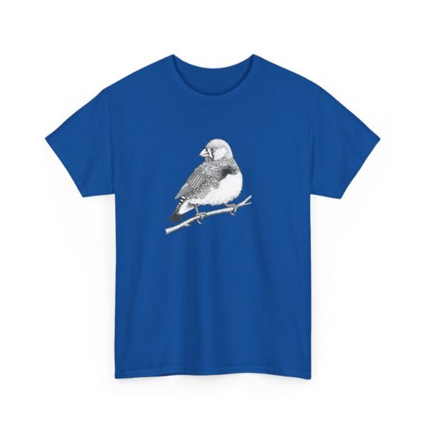 Zebra Finch Adult Unisex Cotton T-Shirt - Image 26