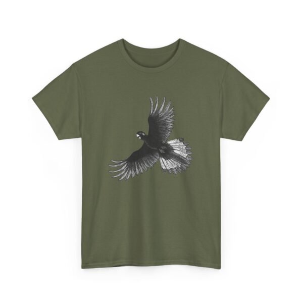 Yellow Tail Black Cockatoo Adult Unisex Cotton T-Shirt - Image 28