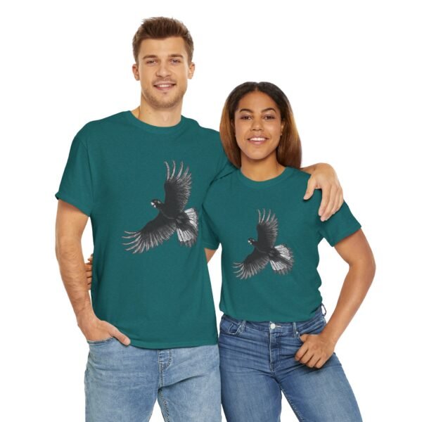 Yellow Tail Black Cockatoo Adult Unisex Cotton T-Shirt - Image 31