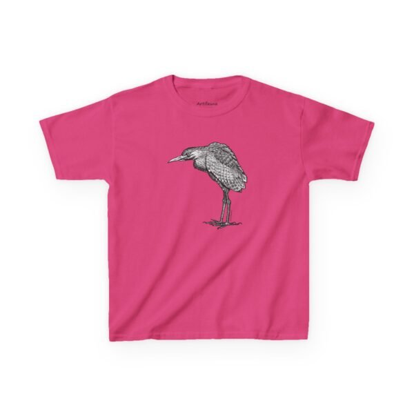 Nankeen Night Heron Kids Unisex Cotton T-Shirt - Image 13