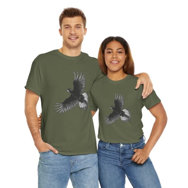 Yellow Tail Black Cockatoo Adult Unisex Cotton T-Shirt - Image 29