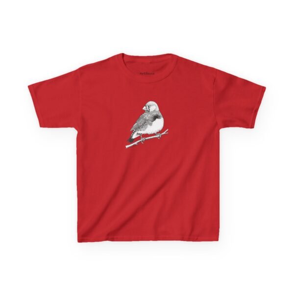 Zebra Finch Kids Unisex Cotton T-Shirt - Image 7