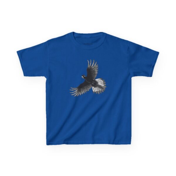 Yellow Tail Black Cockatoo Kids Unisex Cotton T-Shirt - Image 11