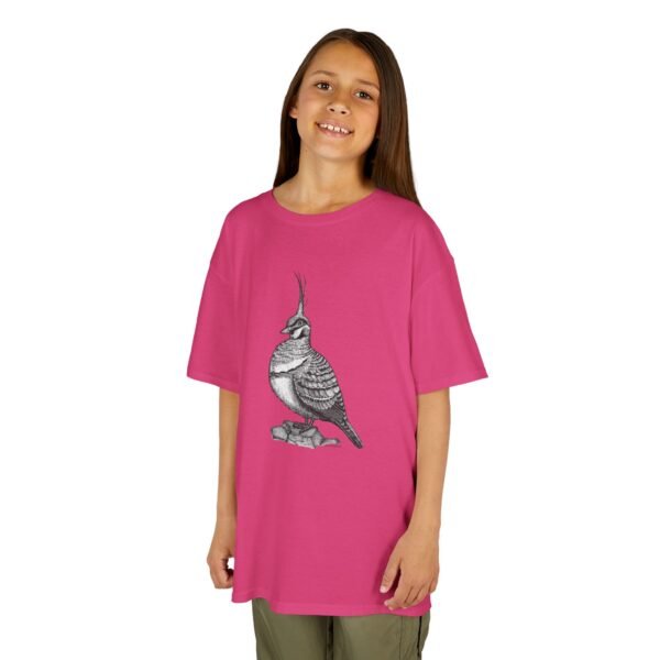 Spinifex Pigeon Kids Unisex Cotton T-Shirt - Image 3