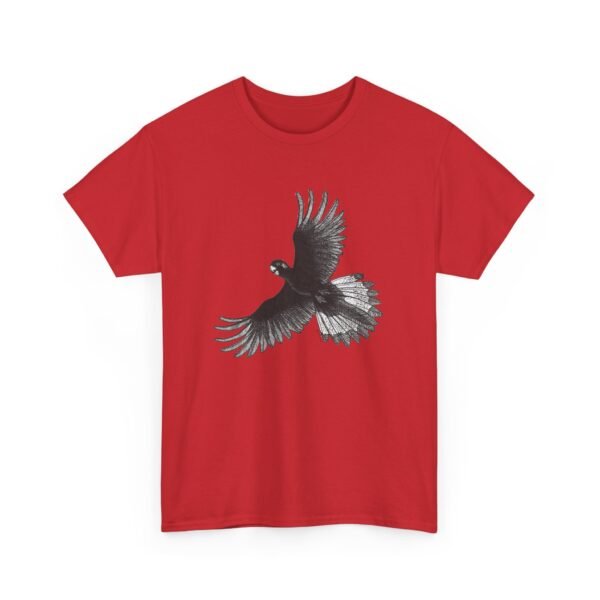 Yellow Tail Black Cockatoo Adult Unisex Cotton T-Shirt - Image 38