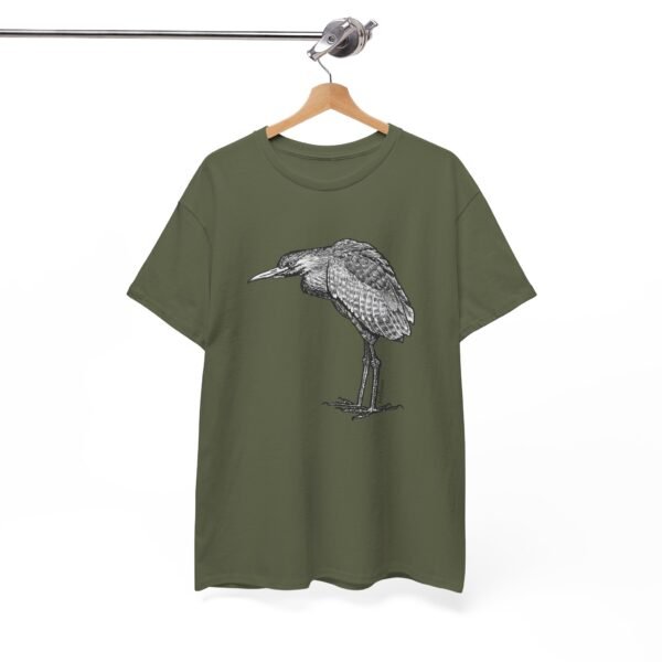 Nankeen Night Heron Adult Unisex Cotton TShirt - Image 5