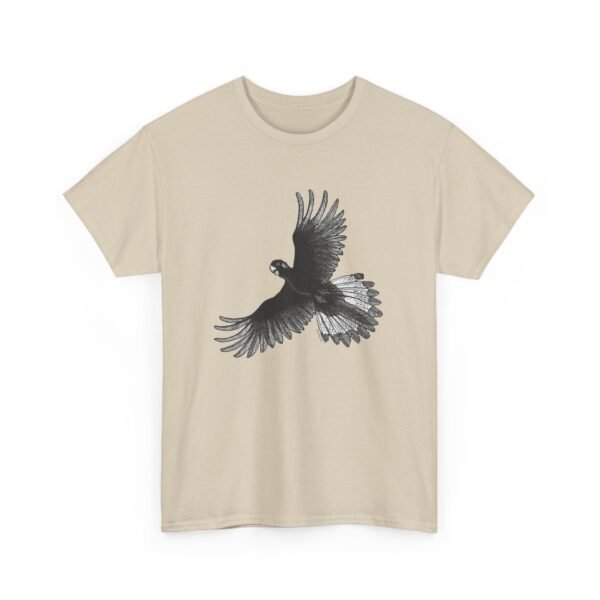 Yellow Tail Black Cockatoo Adult Unisex Cotton T-Shirt - Image 18