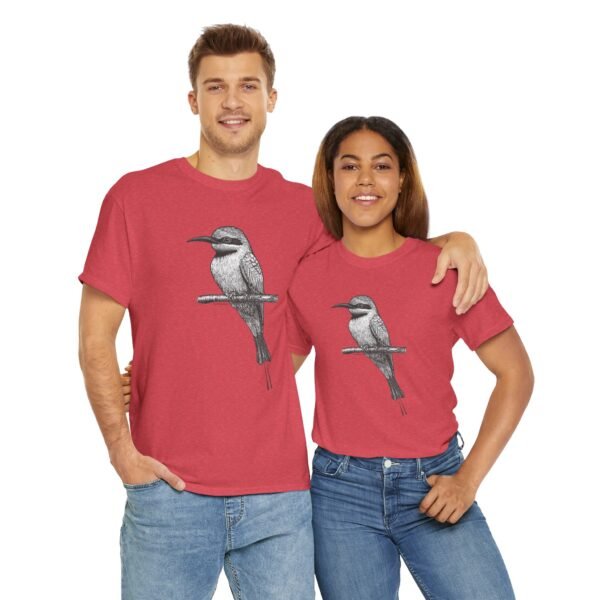 Rainbow Bee-Eater Adult Unisex Cotton T-Shirt - Image 42