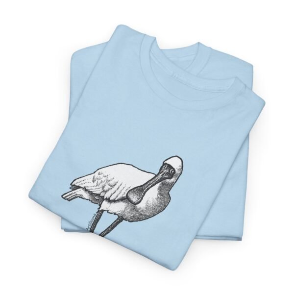 Royal Spoonbill Adult Unisex Cotton T-Shirt - Image 4