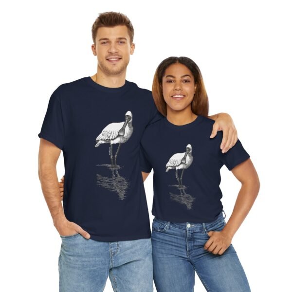 Royal Spoonbill Adult Unisex Cotton T-Shirt - Image 36