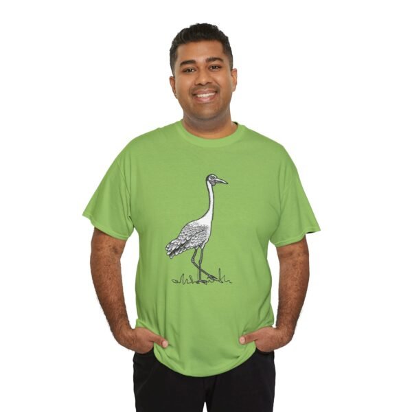 Brolga Adult Unisex Cotton T-Shirt - Image 7