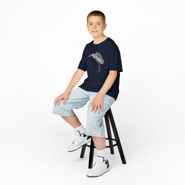 Nankeen Night Heron Kids Unisex Cotton T-Shirt - Image 5