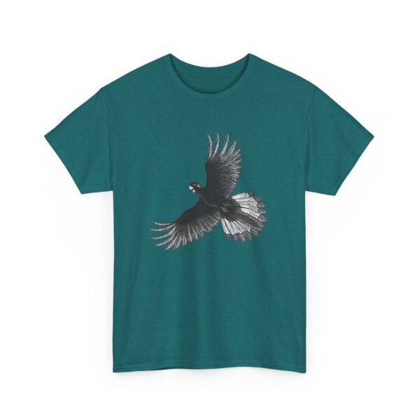 Yellow Tail Black Cockatoo Adult Unisex Cotton T-Shirt - Image 30