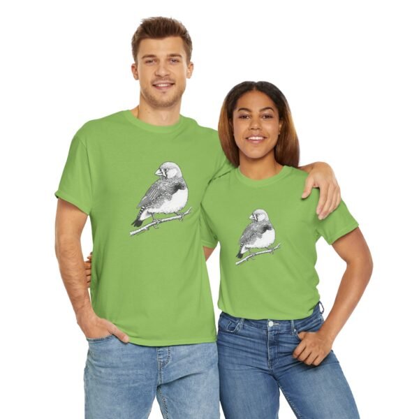 Zebra Finch Adult Unisex Cotton T-Shirt - Image 39