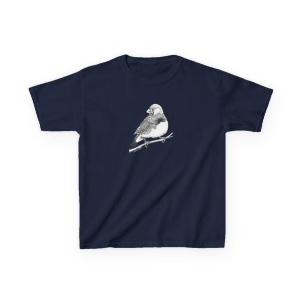 Zebra Finch Kids Unisex Cotton T-Shirt - Image 13