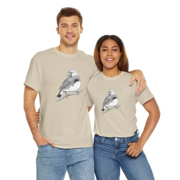 Zebra Finch Adult Unisex Cotton T-Shirt - Image 27