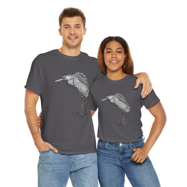 Nankeen Night Heron Adult Unisex Cotton TShirt - Image 14