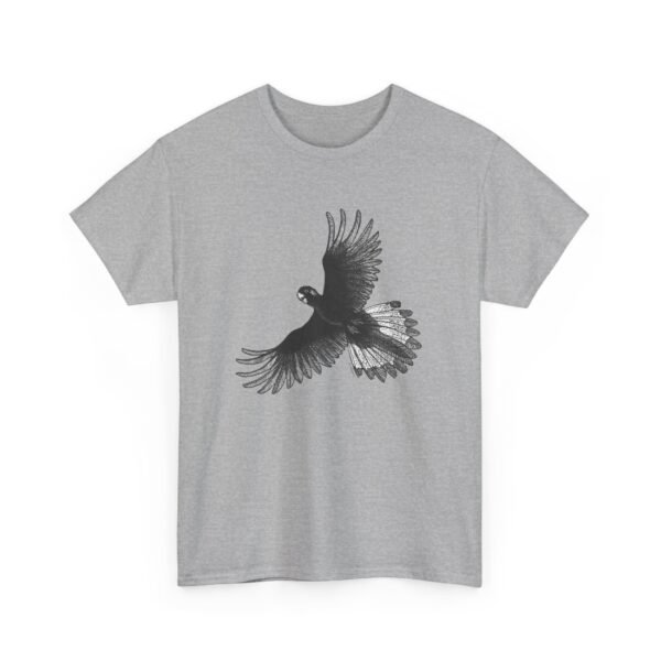 Yellow Tail Black Cockatoo Adult Unisex Cotton T-Shirt - Image 20