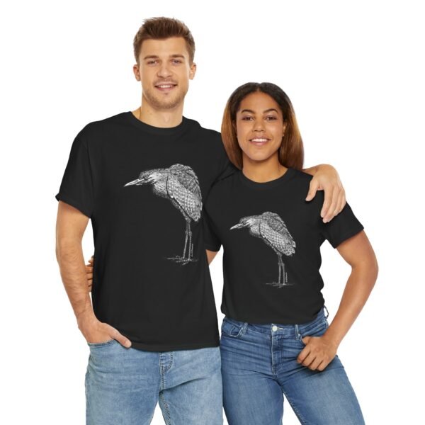 Nankeen Night Heron Adult Unisex Cotton TShirt - Image 47