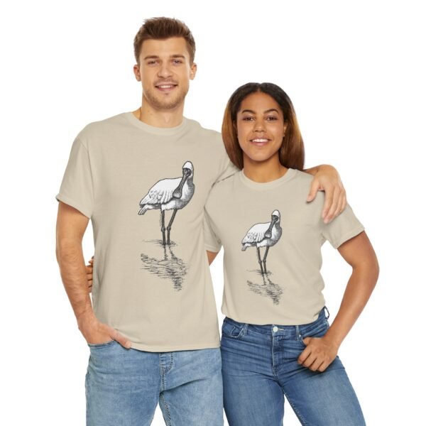 Royal Spoonbill Adult Unisex Cotton T-Shirt - Image 16