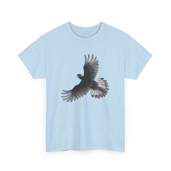 Yellow Tail Black Cockatoo Adult Unisex Cotton T-Shirt - Image 32