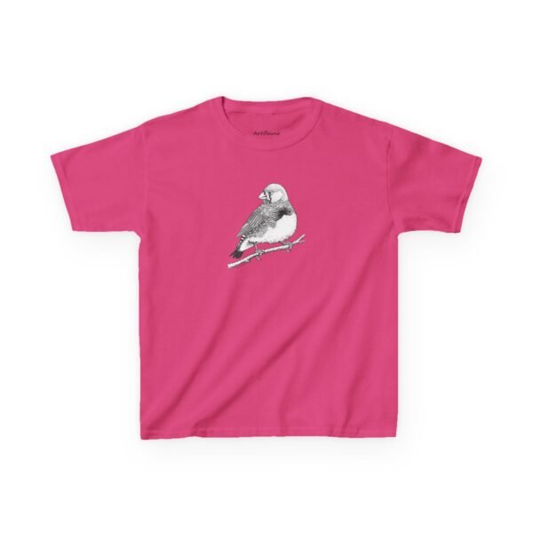 Zebra Finch Kids Unisex Cotton T-Shirt - Image 15