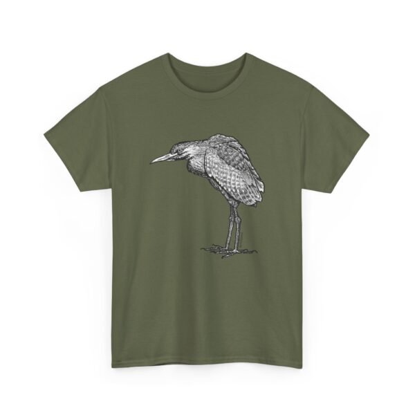 Nankeen Night Heron Adult Unisex Cotton TShirt - Image 3